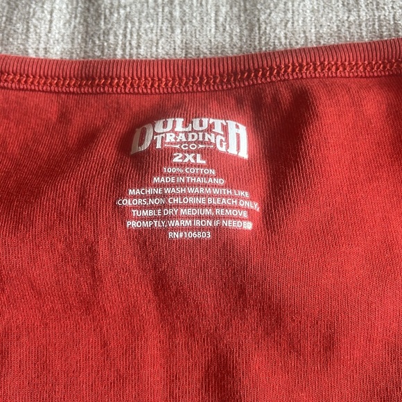 💸 Duluth Trading Co 2XL Women’s Orange long sleeve shirt - Picture 2 of 3